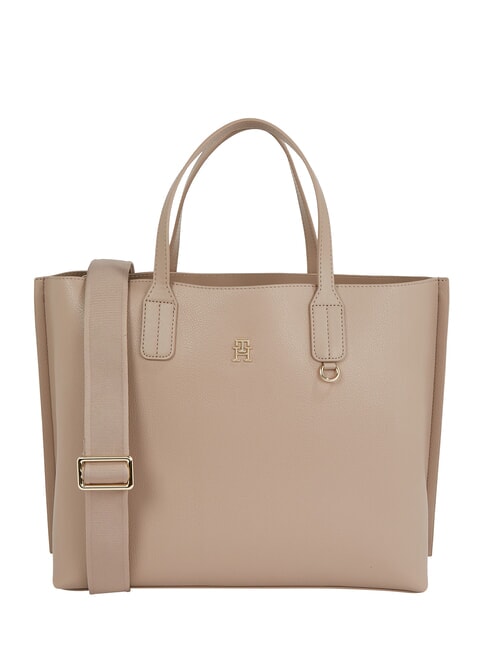 TOMMY HILFIGER TH DISTINCT Borsa a mano, con tracolla removibile coastal taupe - Borse Donna