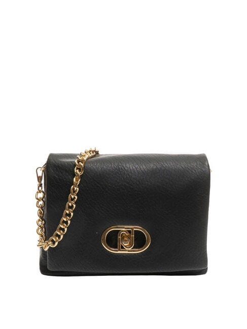 LIUJO LAPUFFY Borsa a spalla con patta NERO - Borse Donna