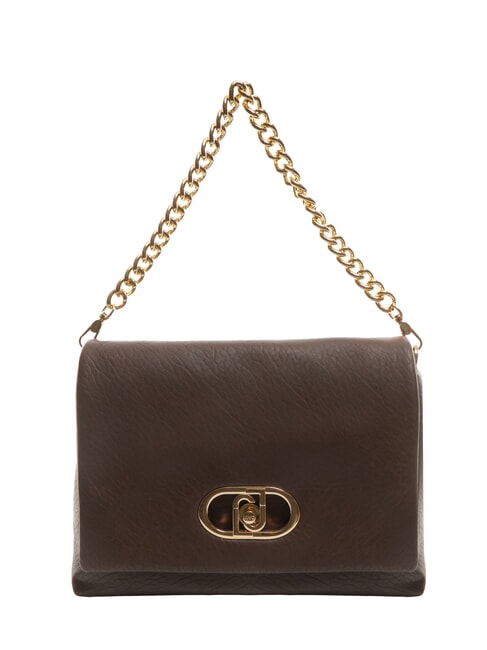 LIUJO LAPUFFY Borsa a spalla con patta moro light - Borse Donna