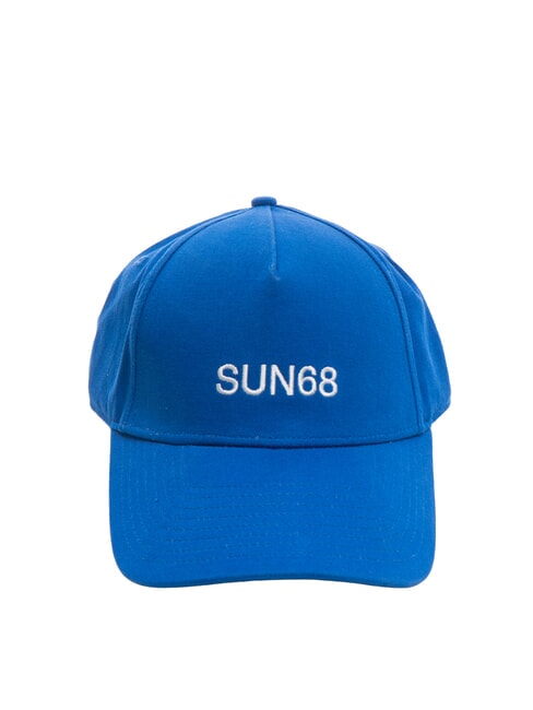 SUN68 LOGO Cappello modello baseball in cotone blue - Cappelli