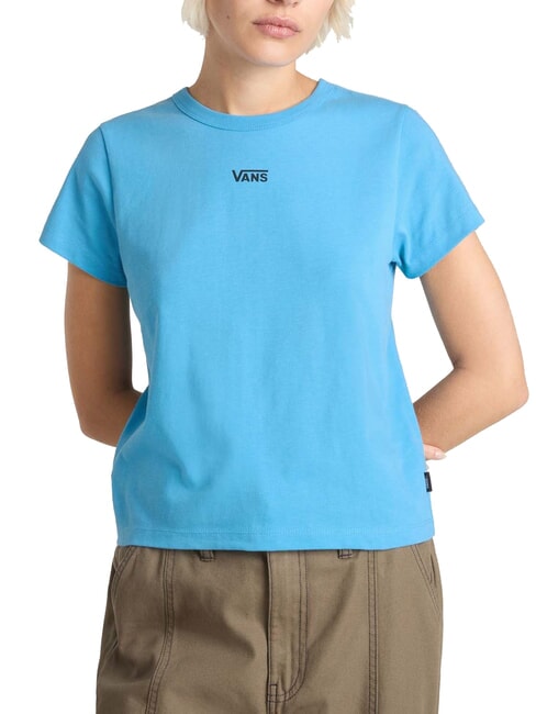 VANS BASIC MINI T-shirt a maniche corte in cotone heritage blue - T-shirt e Top Donna