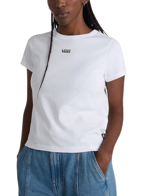 VANS BASIC MINI T-shirt a maniche corte in cotone white - T-shirt e Top Donna