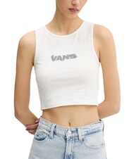 VANS BLUR Canotta crop top stampa logo marshmallow - T-shirt e Top Donna - 1