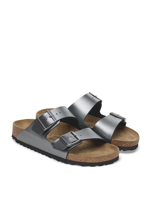 BIRKENSTOCK ARIZONA Sandalo ciabatta metallizzato black - Scarpe Donna