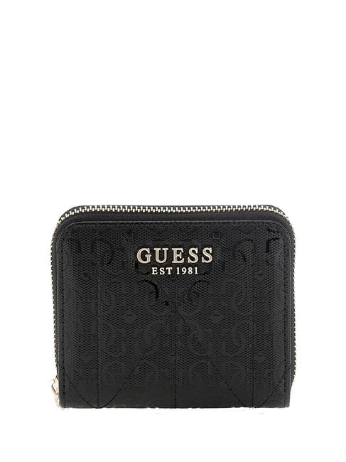GUESS ALDINA Portafoglio zip around piccolo NERO - Portafogli Donna
