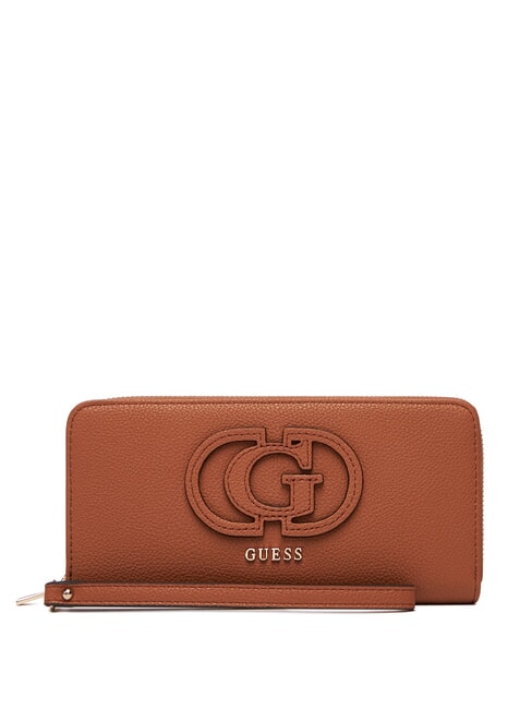 GUESS CALEBRA Portafoglio zip around COGNAC - Portafogli Donna