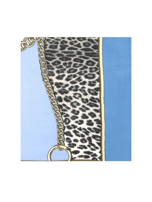 LIUJO ANIMALIER CHAIN Foulard con stampa all over light denim - Sciarpe