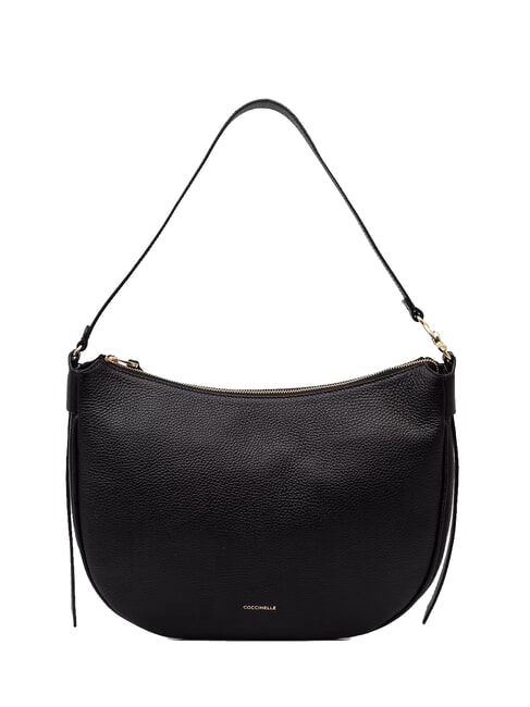 COCCINELLE C-EASY Borsa sacca grande in pelle Nero - Borse Donna