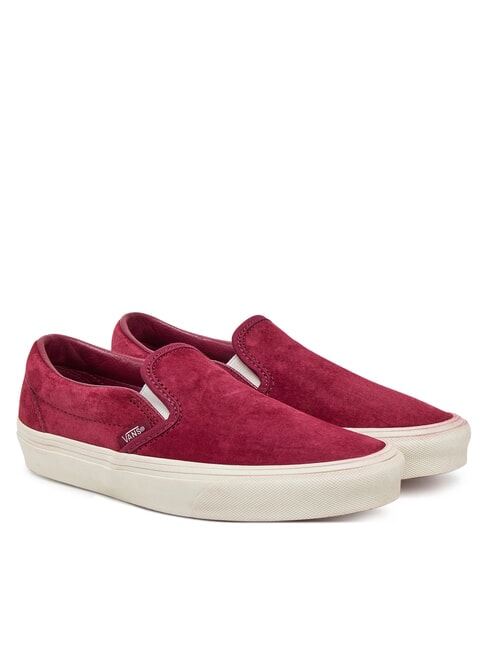 VANS CLASSIC Sneakers slip-on in pelle suede rhododendron - Scarpe Unisex