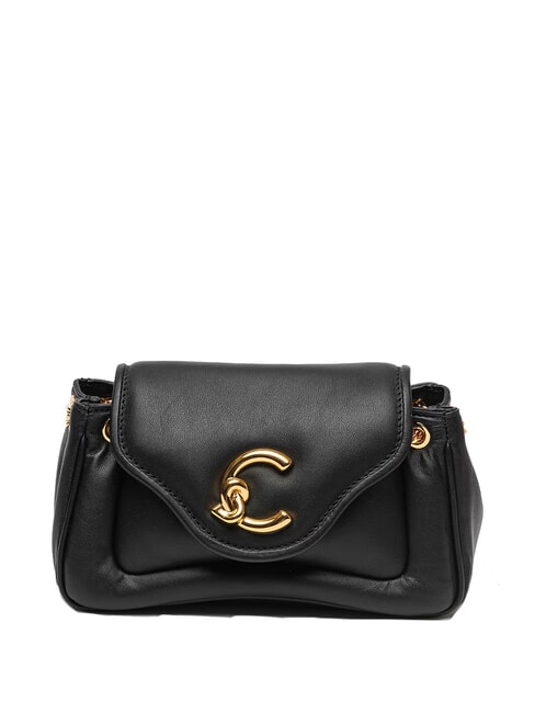 COCCINELLE C-ME FLUFFY Mini Bag a spalla, in pelle Nero - Borse Donna