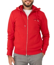 SUN68 MINI LOGO Felpa full zip con cappuccio - Felpe Uomo