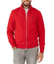 SUN68 MINI LOGO Felpa a collo alto con zip - Felpe Uomo