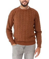 SUN68 VINTAGE Maglione girocollo a trecce - Maglie Uomo