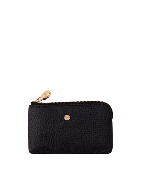 BORBONESE CLASSICA Astuccio portamonete con portachiavi dark black - Portachiavi