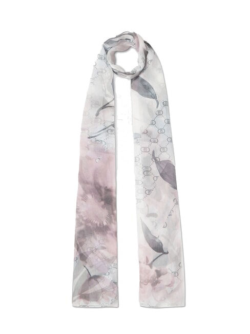 LIUJO FLOWER Sciarpa watercoloured NERO - Sciarpe