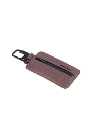 PIQUADRO FINN Portachiavi in pelle con moschettone - Portachiavi