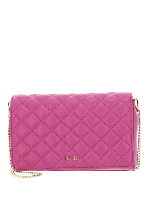 LIUJO CALIWEN Pochette con catena dark pink - Borse Donna