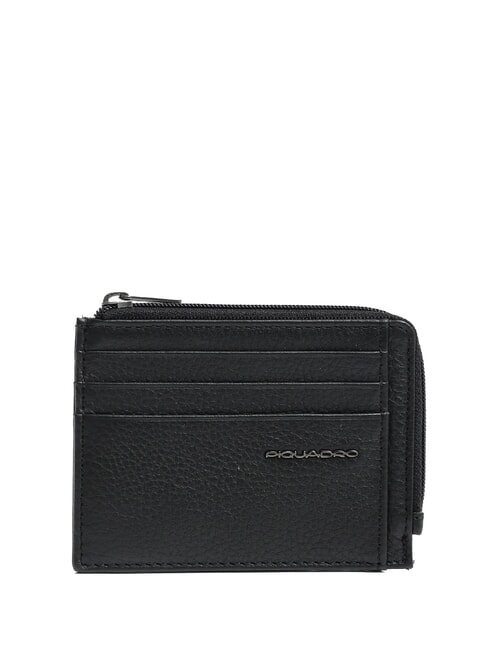 PIQUADRO MODUS RESTYLING  Portafoglio piatto in pelle Nero - Portafogli Uomo