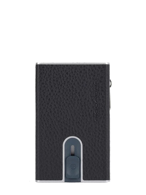 PIQUADRO MODUS RESTYLING Portacarte in pelle con slider Nero - Portafogli Uomo