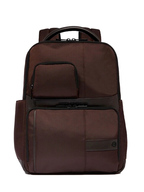 PIQUADRO WOLLEM Zaino in pelle e tessuto, porta pc 14" MORO - Zaini da lavoro porta PC