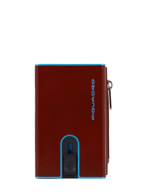 PIQUADRO BLUE SQUARE Portafoglio in pelle con sliding system cuoio4 - Portafogli Uomo