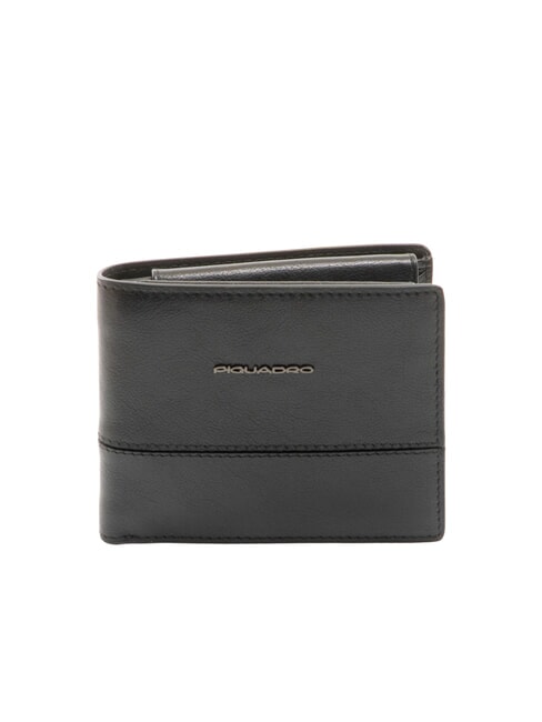 PIQUADRO W136 Portafoglio portamonete in pelle Nero - Portafogli Uomo