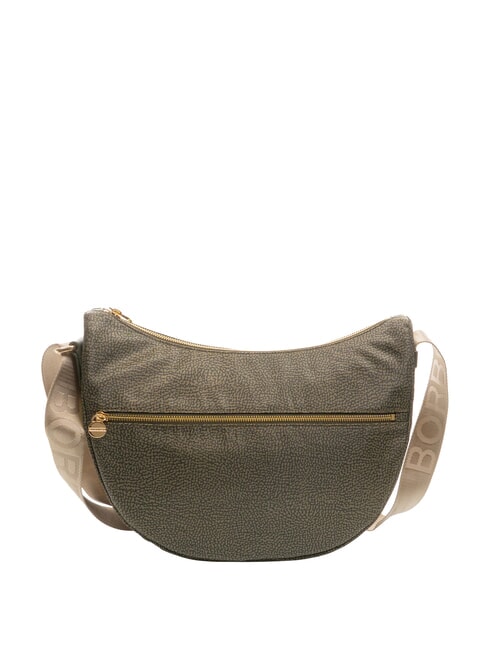BORBONESE LUNA BAG MIDDLE ECO LINE Sacca a tracolla alloro - Borse Donna