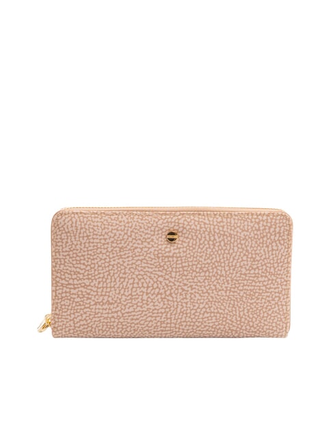 BORBONESE CLASSICA Portafoglio grande zip around mauve - Portafogli Donna