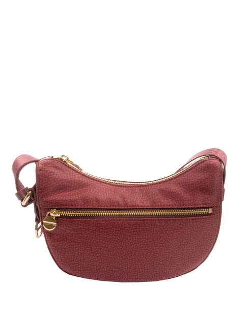 BORBONESE HOBO LUNA MINI ECO LINE Borsa sacca a tracolla merlot - Borse Donna