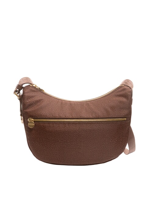 BORBONESE LUNA BAG SMALL ECO LINE Sacca con tracolla noisette - Borse Donna