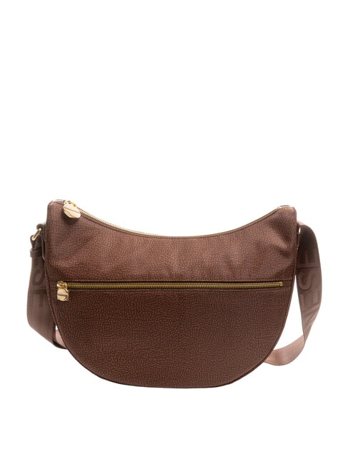 BORBONESE LUNA BAG MIDDLE ECO LINE Sacca a tracolla noisette - Borse Donna