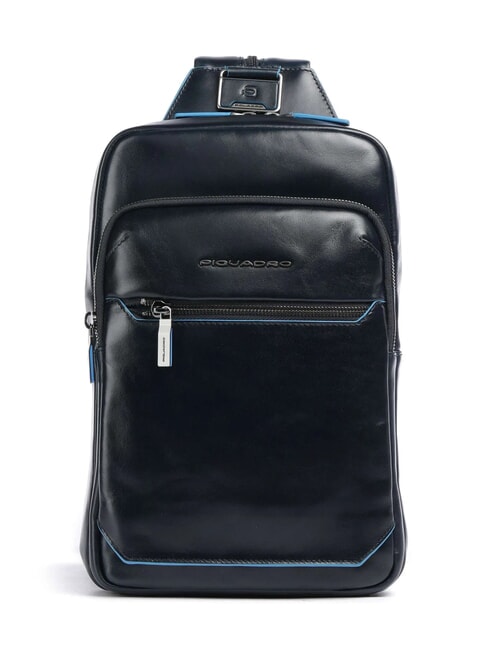 PIQUADRO BLUE SQUARE Monospalla portabilità zaino blu - Zaini da lavoro porta PC