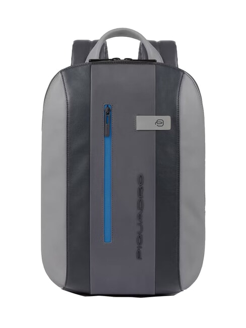 PIQUADRO URBAN Zaino porta PC 14", in pelle nero grigiongr - Zaini da lavoro porta PC
