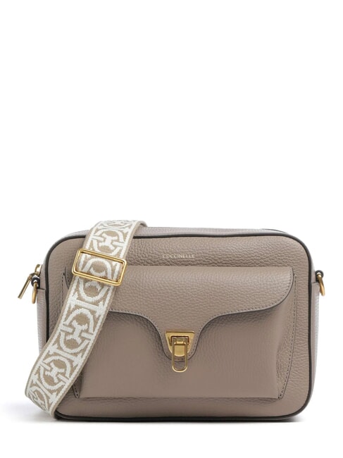 COCCINELLE BEAT SOFT RIBB  Borsetta a tracolla warm taupe 2 - Borse Donna