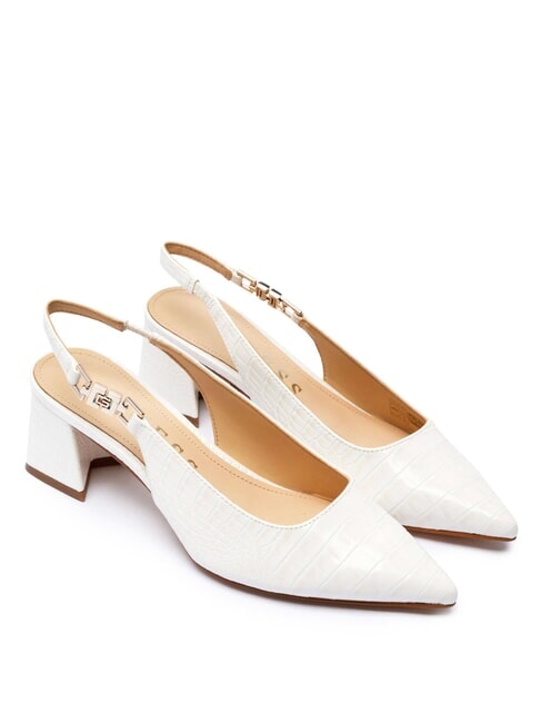 GUESS ZABELA Décolleté tacco 6 white - Scarpe Donna