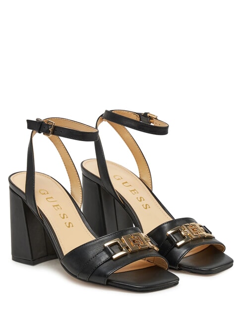 GUESS GRATO Sandali alti in pelle NERO - Scarpe Donna