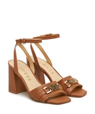 GUESS GRATO Sandali alti in pelle tan - Scarpe Donna - 1