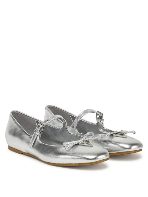 GUESS KAYRA Ballerine in pelle SILVER - Scarpe Donna