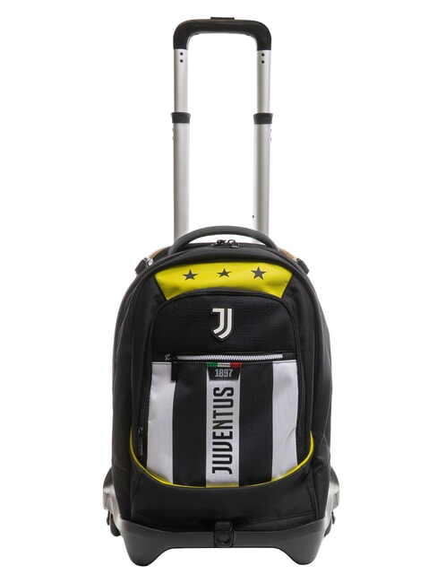 JUVENTUS MAGIC GOAL Zaino trolley sganciabile 3 ruote STRIPE BLACK/WHITE - Zaini con carrello