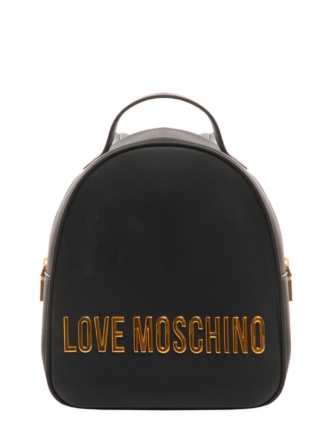 LOVE MOSCHINO BOLD LOVE Zaino piccolo con logo in rilievo Nero - Borse Donna