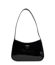 GUESS ARNELA Borsa lucida a spalla NERO - Borse Donna - 1