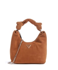 GUESS ISOTTA Borsa in pelle suede con catena - Borse Donna