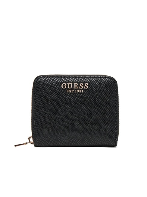 GUESS LAUREL 2  Portafoglio zip around piccolo NERO - Portafogli Donna