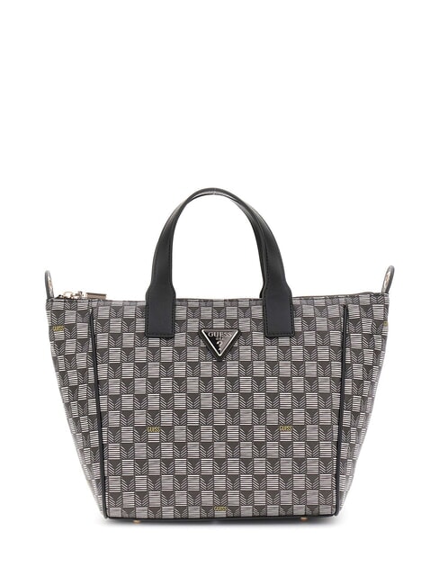 GUESS FOLLIE Borsa tote stampa logo jet set black logo - Borse Donna