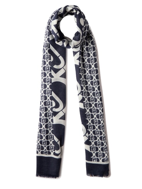 LIUJO LOGO Stola con stampa denim - Sciarpe