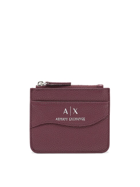 ARMANI EXCHANGE WAVE Porta carte con zip groove - Portafogli Donna