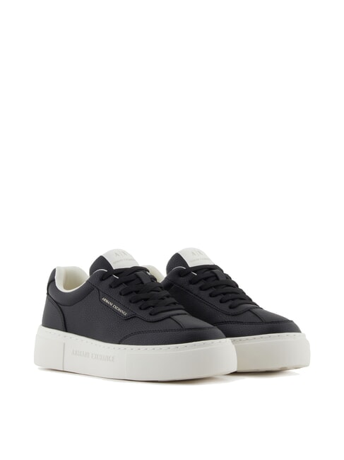 ARMANI EXCHANGE KURT MINI-TUMBLED Sneakers con suola alta black - Scarpe Donna