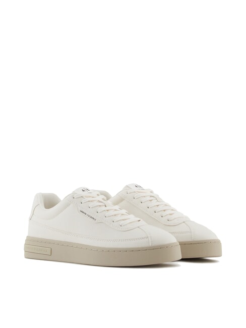 ARMANI EXCHANGE LONDON MINI-TUMBLED Sneakers off white - Scarpe Uomo