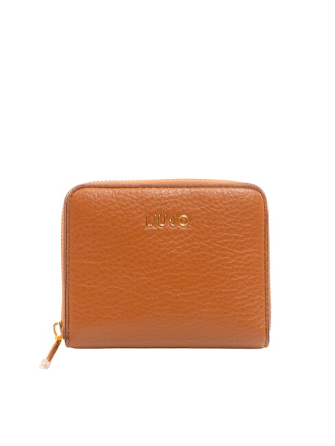 LIUJO CALIWEN Portafoglio medio zip around ginger bread - Portafogli Donna