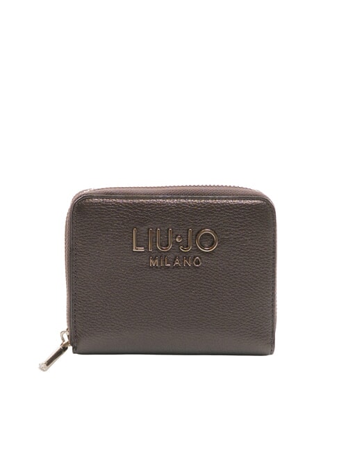 LIUJO CALIWEN Portafoglio medio zip around antracite met. - Portafogli Donna